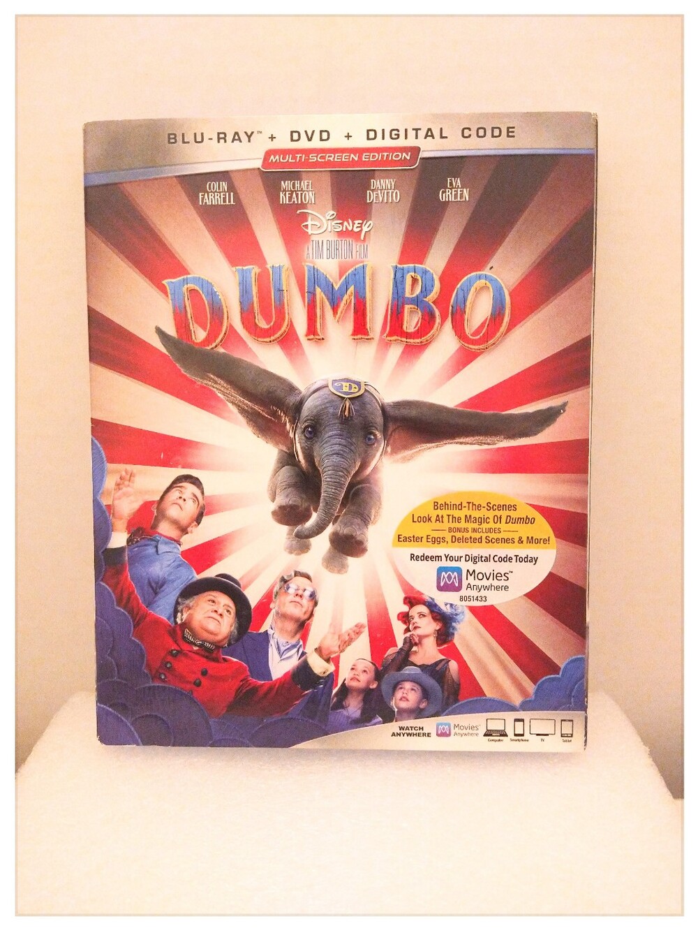 Disney 'Dumbo' (2019) Blu-Ray / DVD  2-Disc Set